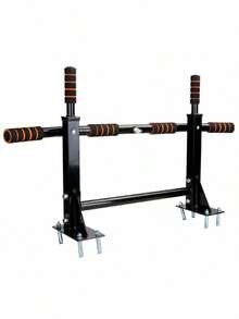 Barra de dominadas de pared montada en interiores, barra simple/doble para entrenamiento de fuerza de brazos