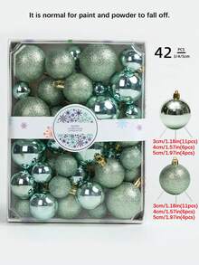 42pcs Christmas Ball Gift Box, Plastic Ball Hanging Decorative Ball, Christmas Decorations, Christmas Party Christmas Atmosphere Decoration Props, Suitable For Christmas Tree Scene Decoration, Room Decor, Home Decor, Bedroom Decoration, New Year Decoration, Outdoor Decoration, Holiday Party Decoration, Christmas Theme Holiday Hanging Ornaments, Christmas Gift, Gifts For Friends And Family, Christmas Decor Winter Christmas Decorations Home Christmas Gifts Christmas Decor - Multicolor - View 14