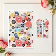 1 PC Gorgeous Abstract Oil Painting Series Pattern Soft Ceramic Earrings Water Transfer Paper Color Painting Leopard Handmade Clay Disposable Water-Soluble Stickers - Multicolor - View 26