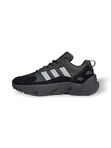 Adidas ZX 22 男士运动鞋健身跑步休闲轻便缓震透气厚底拼色标志亲肤舒适易搭配日常深灰色 HQ6633 - 深灰色 - 查看 1