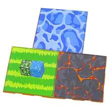 Magnetic Building Blocks Set With Magnetic Base In 3 Different Sence: Lawn,Lava, River - ABS Construction, STEM Learning Toys With Interlocking Blocks For Ages 3+, Creative Birthday/Christmas/Halloween/Children's Day Gift - Open-Ended Building Set For Boys & Girls - Multicolor - View 7