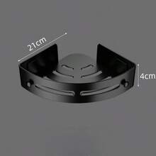1 Stück bohrfreies Dreieckregal, Eckregal mit Haken, Aufbewahrungsregal für Studentenwohnheime, Duschablage, Aufbewahrungsregal für Bad und Küche