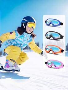Snowboard Goggles For Boys Girls Youth - Helmet Compatible & Over Glasses - Multicolor - View 8