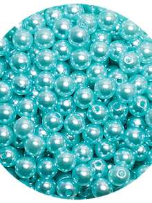 10mm ABS Pearl With Through Hole 125 Units - Crafts - 淺藍色 - 查看 4