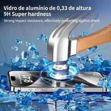Screen Protector Compatible With IPhone 17 Pro Max[4+2 Pack] 4 Tempered Glass Screen Protectors + 2 Lens Protectors, Anti-Fingerprint, HD Tempered Glass, 9H Ultra-High Hardness, Drop And Scratch Resistance - Trong sáng - Xem 3