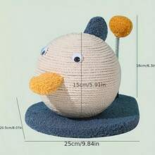 Cat Scratching Ball, Cat Climbing Frame, Cat Scratching Post, Non-Shedding Cat Toy, Sisal Scratching Mat, Silly Duck And Panda Cat Climbing Frame