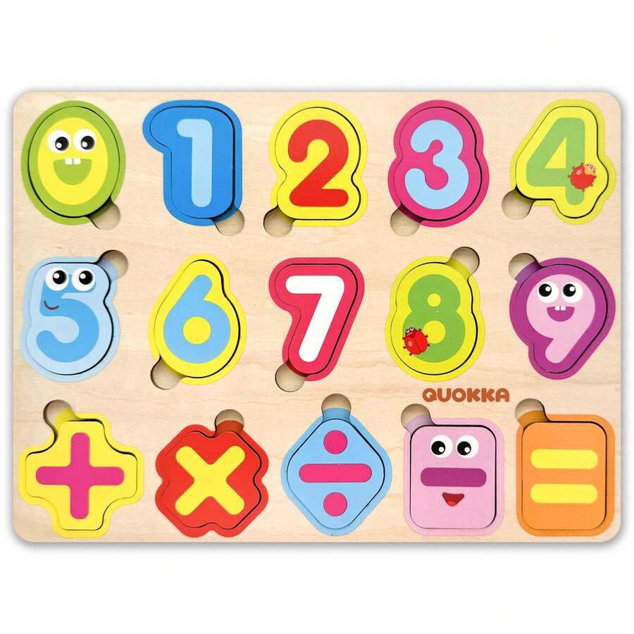 QUOKKA Wooden Puzzles For Toddlers Ages 1-3 – Educational Wooden Toys For Kids Ages 3-5 - Animal Sea, Bugs And Birds Learning Toy For Kids - 數位 - 查看 1
