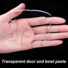 8 Pegatinas de Manija de Puerta Protector de Arañazos Transparente Almohadilla de Película - 8 - Ver 4