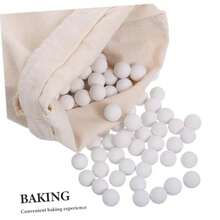 Blind Baking Beads Stoneware Crust Weights Set For Baking For Baguette Pie Crust Natural Ceramic Weights