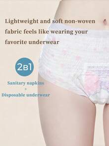 5/20/36pcs Pack, Protective Underwear, Menstrual Underwear, Disposable Underwear, Soft & Breathable, Super Stretchy, Super Absorbent, Easy To Wear & Remove, Non-Binding & Non-Chafing, Leak-Proof, Suitable For Travel, Periods, Sports & Any Occasion - White-comfortable - View 4