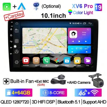 XIMA XV6Pro 8Core 5G WIFI Android auto 2 Din Radio Carplay gps Radio de coche Multimedia estéreo para VW Nissan  Kia