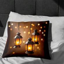 4pcs/Set Chinese Style Moon Pattern Pillowcase, Festive Atmosphere Home Decor Pillowcase For Bedroom, Sofa, Living Room (Pillow Insert Not Included) - Multicolor - View 3