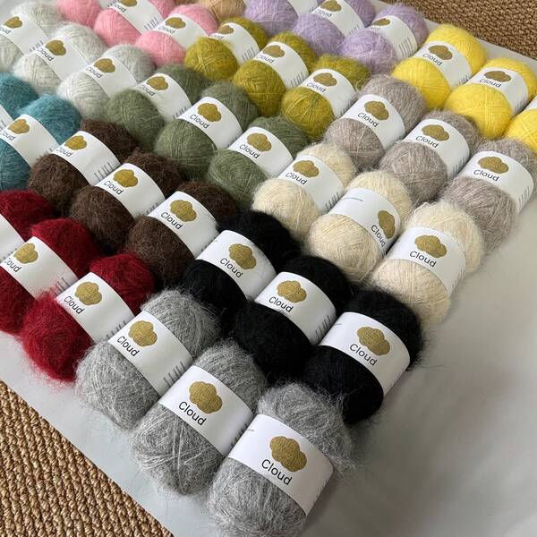 3 Lotes de 40g/Lote, Fio de Tricô Manual [3115] de Fibra Longa, Para Chapéus, Cachecóis, Mantas e Outros Produtos Feitos à Mão, Textura Macia, Sem Desprendimento de Fiapos, Fácil de Tricotar, Cada Lote com Comprimento Aproximado de 360m±392 Jardas.