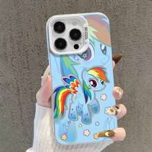 Funda de Teléfono de Dibujos Animados Linda de Pinky Pie Arcoíris para 17 16 15 14 13 12 11 Galaxy S22 S23 S24 S25 Plus Ultra Pro Max Plus Mini Y2K Cubierta Creativa - Color mixto 1 - Ver 5