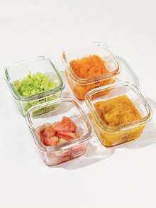 1 bộ hộp đựng bằng thủy tinh dày và bát - Nắp đậy kín, chịu nhiệt, an toàn với lò vi sóng - lý tưởng để bảo quản thực phẩm trong tủ đựng thức ăn, dã ngoại, chuẩn bị bữa ăn, thức ăn thừa, đồ ăn nhẹ, hộp đựng thức ăn trưa, sắp xếp tủ lạnh và hâm nóng bằng lò vi sóng - Nhiều màu - Xem 3