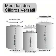 Kit Capas Decoração Veste Fácil Painel Redondo e Cilindros Sereias Lindas Fundo do Mar