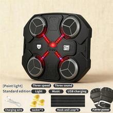 Music Boxing Game Machine - Wireless Punching Pad With LED, Fun Training Equipment, Family Boxing Wall Pad With Gloves, Ideal Gift For All Ages