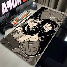 'Mouse Pad Kawaii Gaming Accessories PC Black And White Manga Keyboard Pad Gamer Desk Mat The Coffin Of Andy And Leyley Mousepad' - ZZ1869(5) - Xem 2