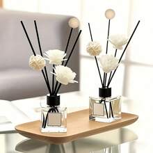 13-Piece Aromatherapy Diffuser Set - Includes 10 Aromatherapy Sticks, 1 Rattan Ball, 1 Artificial Flower, And 1 Aromatherapy Bead - The Diffuser Accessory Is Unscented - Multicolor - View 2