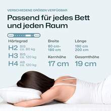 RAVENSBERGER Comfortmatratze Ravo-PUR - Härtegrad H4, hart - 90 x 200, Höhe 19 - ergonomische-Zonen Matratze mit RAVOTEX Funktions-Bezug, allergikerfreundlich