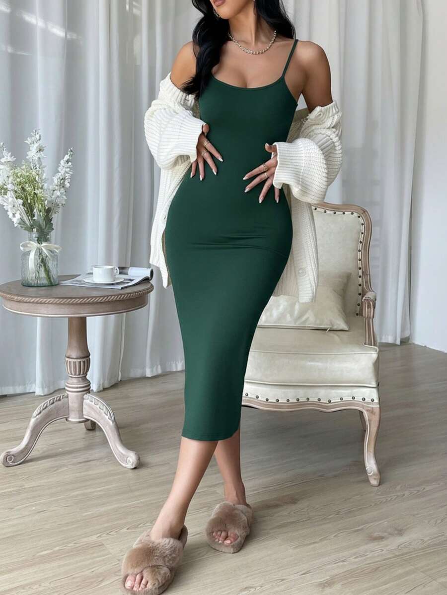 Women Long Dresses - Green - View 1