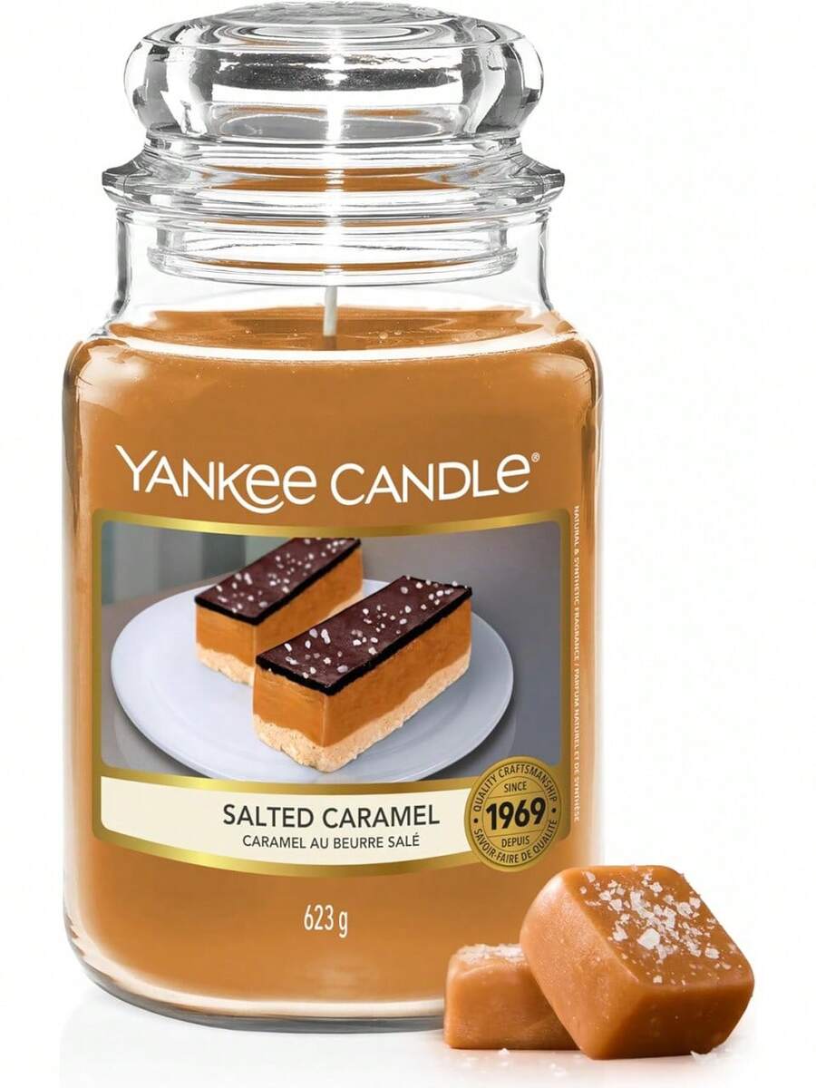 Vela Yankee Candle Original de Caramelo Salado en Tarro Grande - Velas - Ver 1