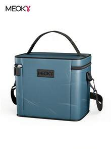 Meoky Large Capacity Insulated Lunch Bag With Shoulder Strap – Reusable Waterproof Cooler Tote For Women & Adults, Leakproof Thermal Bento Lunch Box With Thick Aluminum Lining, Ideal For Work, School, Office, Travel, Picnic & Camping