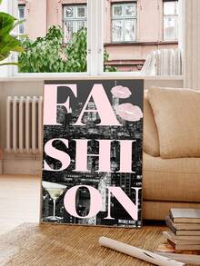 1pc Frameless Pink Fashion City Nightscape Black White Wall Art Urban Aesthetic Canvas Print Modern Metropolis Decor For Living Room Bedroom Dorm Room Decor Poster Funky Posters Room Decor Bedroom Prints For Wall Pink Cityscape Fashion Night View Urban Aesthetic Art Monochrome Metropolis - Multicolor - View 4