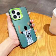 MESSi Football Phone Case For IPhone 12 11 13 14 15 16 Max Pro Plus Mini Silver LMDaser Color Cover2025.1.Halloween Accessories. - z8 - Xem 2