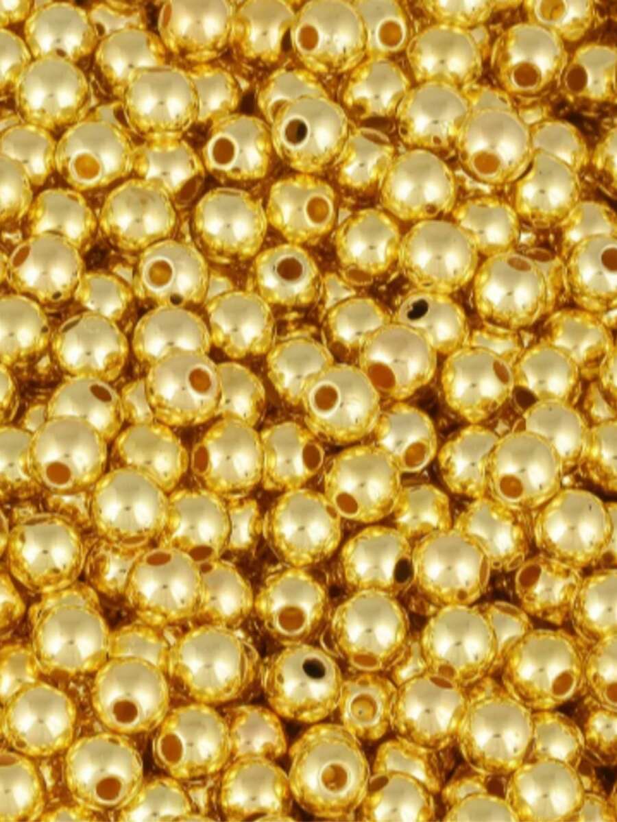 10mm ABS Pearl With Through Hole 125 Units - Crafts - 金色 - 查看 1