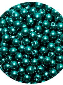 10mm ABS Pearl With Through Hole 125 Units - Crafts - 墨綠色 - 查看 4
