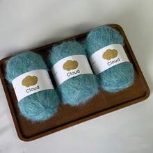 3 Batches Of 40g/Batch, Hand Knitting [3115] Long Fiber Knitting Yarn, For Handmade Hats, Scarves, Blankets And Other Products, Soft Texture, No Shedding, Easy To Knit, Each Batch Length Approx. 360m±392 Yards. - Multicolor - View 24