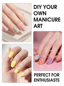 coscelia 50pcs Gel Nail Polish Set, Includes Base Coat & Top Coat, Red Glitter, Gold, Green Gel Nail Polish, DIY Manicure Supplies, Home Salon Gift For Women - Multicolor - View 7