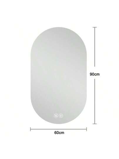 60 90 Cm Slimme LED Touch Anti Fog Wand Spiegel Bathroom Hair Salon view 5