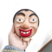 1个超大号挤压变形玩具，慢回弹，奇特有趣的挤压玩具，可用于挤压和恶搞老板以缓解压力，适合青少年/成人，创意新奇玩具，生日/节日/圣诞节礼物，4种款式可选，超大号挤压玩具