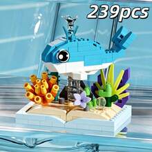 Conjunto de bloques de construcción de partículas diminutas Serie de criaturas oceánicas de plástico, adecuado para festivales, cumpleaños y aperturas de escuelas. Bloques de mascotas divertidos, bloques miniatura interesantes y desafiantes, ejercitan habilidades manuales, conjunto de bloques de construcción, juguete de decoración del hogar y la habitación DIY creativo, juguete educativo científico, conjunto de bloques de construcción para adultos, adecuado para regalos festivos, regalos de cumpleaños, Año Nuevo, Año Nuevo Chino, San Valentín, Pascua, Día de la Madre, Día del Padre, regalos de amigos Decoración de habitación
