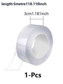 1 Roll Of Car Sill Strip Anti-Stepping Sticker Scratch Protection Car Door Pedal Protection Strip, Body Anti-Scratch Protection Tape, Single-Sided Nano Tape, Anti-Trampling Sticker Trunk Anti-Collision Sticker, Transparent General Decoration Supplies, Suitable For Car Decoration, Car Protective Film, Windproof, Scratch Resistant - Clear - View 19