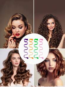 DIY Heatless Curlers,Magic Spiral Hair Curlers Set ,Heatless Spiral Hair Curlers For Long Hair, Water Wave Curling Set, Braided Mesh Curling Tongs, Wave Crimper Hair Styler, Gift Tool,Heatless Spiral Hair Curlers For Long Hair, No Heat Curlers Magic Curls Hair Rollers With Styling Hooks For Women,Curly Hair,Hair Rollers,Hair Curler,Heatless Curl,Heatless Curls,Hair Curlers,Rollers,Hair Curl,Rollers For Hair,Curly Hair Tools,Hair Rollers,Hair Roller,Curls Diffuser,Hair,Travel,Hair Products,Hair Tools,Hair Stuff,Barber,Barber Accessories,Barbershop,Hairdressing Equipment - Multicolor - View 4