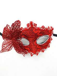 Women's Masquerade Mask With Handle, Half Face Mask For Party, Suitable For Halloween, Floral Patterned Masquerade Mask, Fashionable Half Face Mask Prop, Suitable For Parties, Celebrations, Performances, Suitable For Various Festivals And Events, Mysterious, Great Gift For Valentine's Day, Christmas, Halloween - Multicolor - View 18