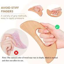 1 Stück Holz Cellulite Massagegerät Körper Guasha Tool Lymphdrainage Massagegerät Muskel Kratzer Rücken Massagegerät zur Muskelermüdungslinderung, einfaches Kratzbrett für Beine, Rücken und den ganzen Körper