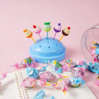 5 piezas de gomas de borrar con forma de paleta de pastel de diseño creativo y aleatorio, fáciles de limpiar y resistentes al desgarro, de textura suave, duraderas y no se rompen fácilmente, gomas de borrar de colores, adecuadas para el uso de artículos de papelería de estudiantes de arte