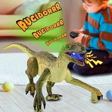 Dinosaurios Control Remoto de 2.4 Ghz |   Juguetes de Dinosaurio RC para Niño Niña |   Juguete de Robot Velociraptor Caminante de Simulación con Luces y Sonidos Rugidos |   Regalos para Navidad Cumpleaño - 1 - Ver 7
