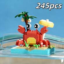 Conjunto de bloques de construcción de partículas diminutas Serie de criaturas oceánicas de plástico, adecuado para festivales, cumpleaños y aperturas de escuelas. Bloques de mascotas divertidos, bloques miniatura interesantes y desafiantes, ejercitan habilidades manuales, conjunto de bloques de construcción, juguete de decoración del hogar y la habitación DIY creativo, juguete educativo científico, conjunto de bloques de construcción para adultos, adecuado para regalos festivos, regalos de cumpleaños, Año Nuevo, Año Nuevo Chino, San Valentín, Pascua, Día de la Madre, Día del Padre, regalos de amigos Decoración de habitación