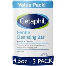 gentle cleanser bar, 4.5 Ounce (Pack of 3), Blanco(Paquete de 3 unidades) - Tipo 1 - Ver 2