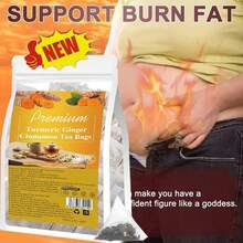 [Rich Taste Guaranteed] Turmeric Cinnamon Ginger Tea Herbal Tea 30 Bags, 5g Per Bag, Ensuring A Rich And Mellow Tea. A Healthy Formula With No Additives Or Caffeine. Perfect For Afternoon Tea Or As An Easter Gift. - 彩色 - 查看 7