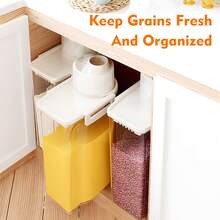 4PCS/8PCS Airtight Food Storage Container With Lid - Moisture & Leak-Proof, Ideal For Grains, Nuts, Flour, Rice - Portable Kitchen Organizer, 2.6L Rice Storage Bin Cereal Containers Dispenser, Portable For Home & Outdoor Use - 8 CÁI - Xem 6