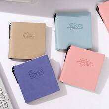 Mini Embossed Pocket Notebook "Animal Park", Portable Blank Notepad, High-Quality PU Cover, Birthday Gift - Multicolor - View 9