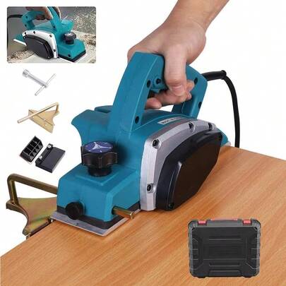 Cepilladora Eléctrica de Madera 110V, Herramientas de Carpintería, 800W 3 1/4 Pulgadas (82mm) 16000Rpm, Cepilladora Eléctrica de Madera, Herramientas de Carpintería