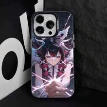 Funda de teléfono G- Columbina para 17,16,15,14,13,12,11,Pro,Max,Plus, anti-caída, negra mate dura - Z6 - Ver 11