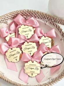 Christening Favors Tag, Gold Acrylic, Chocolate Favors, Mirror Tag, Luxury Cross Favors, Perapnalized Gifts Christmas Gift Tags